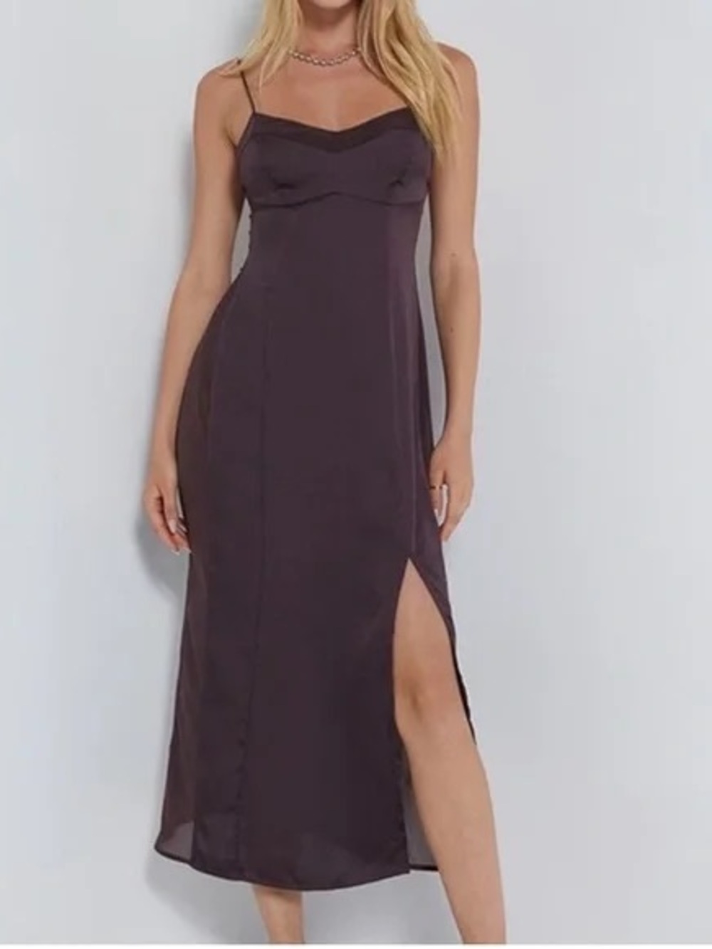 Free People Brown Maxi Slip Dress - Picture 2 of 4